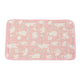 Ice silk mat white bear pink