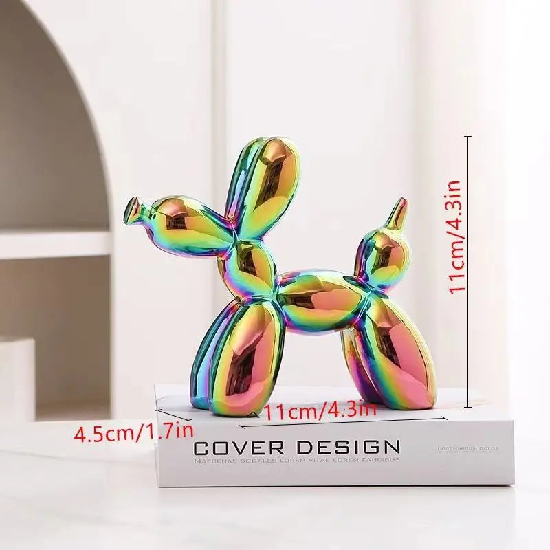 Ceramic Balloon Dog Sculpture Home Decor Figurine