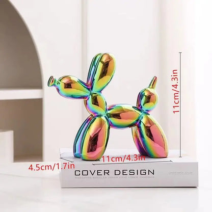 Ceramic Balloon Dog Sculpture Home Decor Figurine