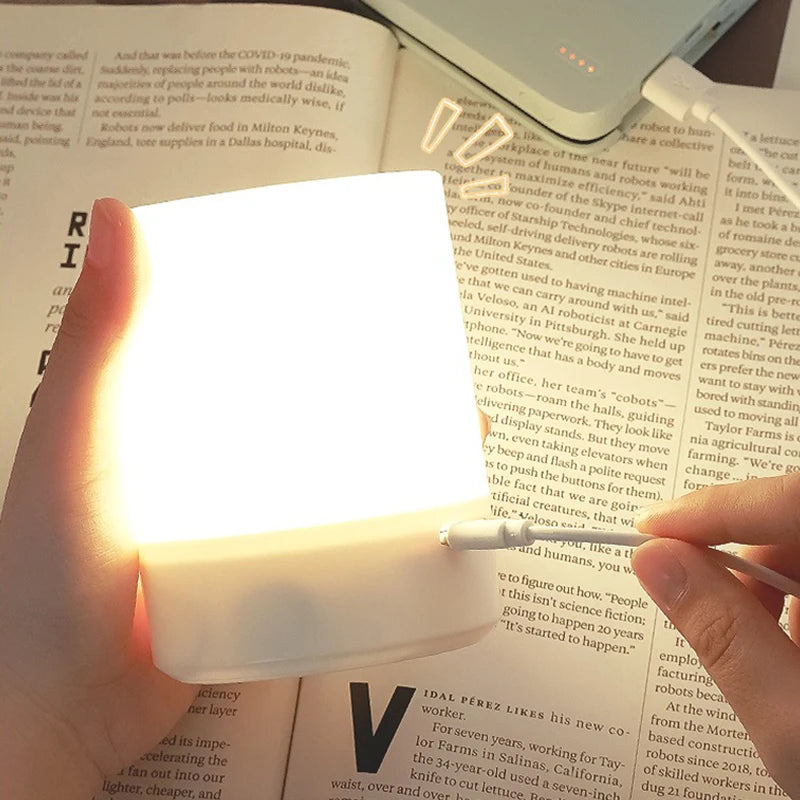 Dimmable LED Bedside Night Light – Touch Table Lamp